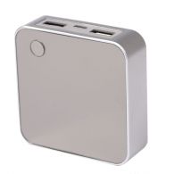 Внешнее зарядное устройство Power Bank DOCA D525 (8400mAh), серебро