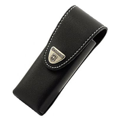 Чехол для ножей Victorinox (111мм, до 4х слоев), кожаный, на липучке, с повор. клипом 4.0523.31 ― fonarik.in.ua