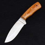 Нож Спутник "Дубовый Секач" (длина: 22.6cm, лезвие: 10cm), в кожаных ножнах