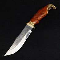 Нож эксклюзивный Спутник "Кобра" (длина: 30cm, лезвие: 16.5cm), в кожаных ножнах