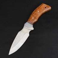 Нож Спутник "Клык" (длина: 23.4cm, лезвие: 11.5cm), в кожаных ножнах