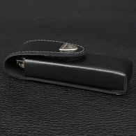 Чехол кожаный для ножей Victorinox (111мм, до 4х слоев), чёрный, на липучке 4.0523.3