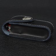 Чехол кожаный для ножей Victorinox (84-91мм, до 4х слоев), чёрный, на липучке 4.0520.3