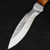 Нож Спутник "Белуга" (длина: 25cm, лезвие: 13.5cm), в кожаных ножнах