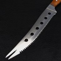 Нож бытовой, для сыра Спутник (275 х 30 x 2 мм), с притыном