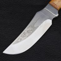 Нож Спутник "Гордый" (длина: 23cm, лезвие: 11.5cm), в кожаных ножнах