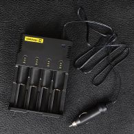 Адаптер 12V Nitecore в прикуриватель автомобиля для зарядных Intellicharger i2, i4, D2, D4