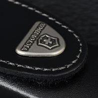 Чехол кожаный для ножей Victorinox (111мм, до 4х слоев), чёрный, на липучке 4.0523.3