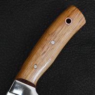 Нож Спутник "Дубовый Секач-2" (длина: 22.8cm, лезвие: 11cm), в кожаных ножнах