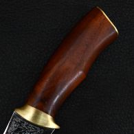 Нож эксклюзивный Спутник "Охотничий Кинжал" (длина: 28cm, лезвие: 15.5cm), в кожаных ножнах