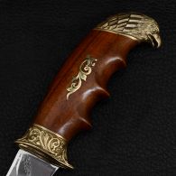 Нож эксклюзивный Спутник "Орел" (длина: 27cm, лезвие: 14.5cm), в кожаных ножнах