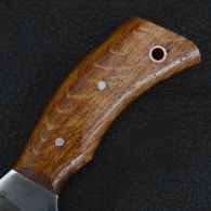 Нож Спутник "Клык" (длина: 23.4cm, лезвие: 11.5cm), в кожаных ножнах