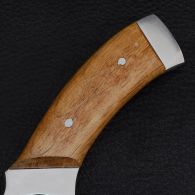 Нож Спутник "Кривой Кортик" (длина: 26.5cm, лезвие: 13.2cm), в кожаных ножнах