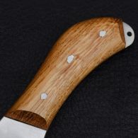 Нож Спутник "Пескарь" (длина: 21.6cm, лезвие: 10.5cm), в кожаных ножнах