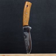 Нож Спутник "Дубовый Секач-2" (длина: 22.8cm, лезвие: 11cm), в кожаных ножнах