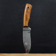 Нож Спутник "Дубовый Секач" (длина: 22.6cm, лезвие: 10cm), в кожаных ножнах