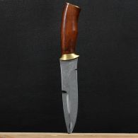 Нож эксклюзивный Спутник "Охотничий Кинжал" (длина: 28cm, лезвие: 15.5cm), в кожаных ножнах