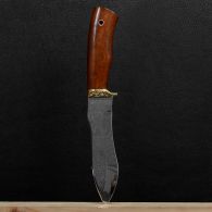 Нож эксклюзивный Спутник "Тесак Охотника" (длина: 27cm, лезвие: 15.5cm), в кожаных ножнах