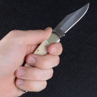 Нож TEKUT Predator LK5077B - рукоятка из кости (длина: 19.7cm, лезвие: 8.7cm)