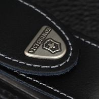 Чехол кожаный для ножей Victorinox (84-91мм, до 4х слоев), чёрный, на липучке 4.0520.3