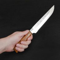 Нож бытовой, кухонный Спутник (270 х 28 x 1.5 мм), с притыном и пилой