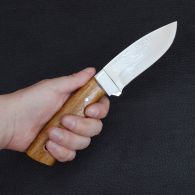 Нож Спутник "Дубовый Секач" (длина: 22.6cm, лезвие: 10cm), в кожаных ножнах