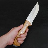 Нож Спутник "Дубовый Штык" (длина: 27cm, лезвие: 12cm), в кожаных ножнах