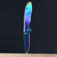 Складной нож TEKUT Fairy LK5035A (полная длина 17.1см, длина лезвия 7.4см), хамелеон