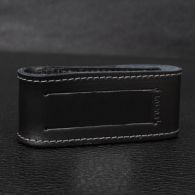 Чехол кожаный для ножей Victorinox (84-91мм, до 4х слоев), чёрный, на липучке 4.0520.3