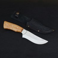 Нож Спутник "Барс" (длина: 24.8cm, лезвие: 12cm), в кожаных ножнах