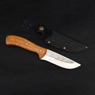 Нож Спутник "Дубовый Штык" (длина: 27cm, лезвие: 12cm), в кожаных ножнах