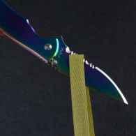 Складной нож TEKUT Fairy LK5035A (полная длина 17.1см, длина лезвия 7.4см), хамелеон