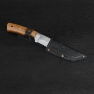 Нож Спутник "Дубовый Секач" (длина: 22.6cm, лезвие: 10cm), в кожаных ножнах