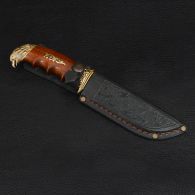 Нож эксклюзивный Спутник "Орел" (длина: 27cm, лезвие: 14.5cm), в кожаных ножнах