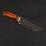 Нож эксклюзивный Спутник "Тесак Охотника" (длина: 27cm, лезвие: 15.5cm), в кожаных ножнах