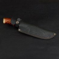 Нож эксклюзивный Спутник "Удачная Охота" (длина: 30cm, лезвие: 17cm), в кожаных ножнах