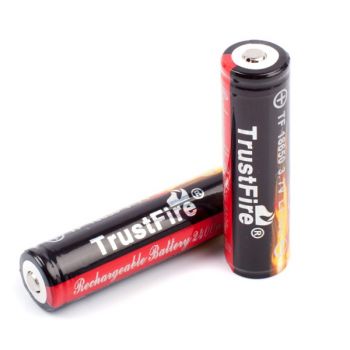 Аккумулятор литиевый Li-Ion 18650 TrustFire 3.7V (2400mAh), защищенный
