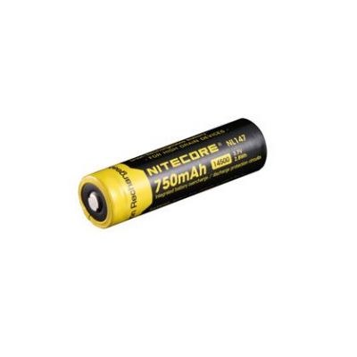 Аккумулятор литиевый Li-Ion 14500 Nitecore 3.7V (750mAh), защищенный