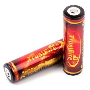Аккумулятор литиевый Li-Ion 18650 TrustFire 3.7V (3000mAh), защищенный