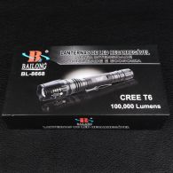 Фонарь фокусируемый Bailong BL-8668 (Cree XM-L T6, 500 люмен, 5 режимов, 2x18650), комплект