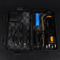 Фонарь Bailong BL-X007 (Cree XM-L T6, 500 люмен, 5 режимов + сирена, 1х18650/3хAAA), комплект