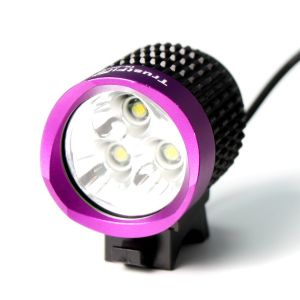 Фонарь для велосипеда TrustFire TR-D008 (3xCree XM-L, 2000 люмен, 4 режима), фиолетовый