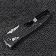 Нож складной Ganzo G702-B (длина: 20.5cm, лезвие: 8.5cm), черный