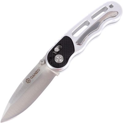 Нож складной Ganzo G718-G (длина: 17.5cm, лезвие: 7.2cm), серый