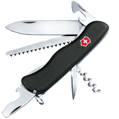 Нож складной, мультитул Victorinox Forester (111мм, 12 функций), черный 0.8363.3 ― fonarik.in.ua