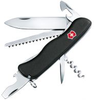 Нож складной, мультитул Victorinox Forester (111мм, 12 функций), черный 0.8363.3