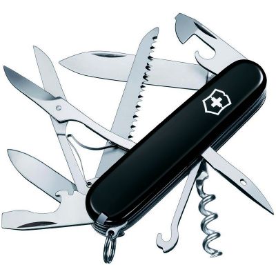 Нож складной, мультитул Victorinox Huntsman (91мм,15 функций), черный 1.3713.3 ― fonarik.in.ua