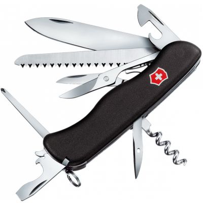 Нож складной, мультитул Victorinox Outrider (111мм, 14 функций), черный 0.9023.3 ― fonarik.in.ua