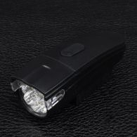 Велофара + задний фонарь для велосипеда KK890 ( 8LED/5LED, 3хAAA), черный