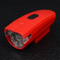 Велофара + задний фонарь для велосипеда KK890 ( 8LED/5LED, 3хAAA), красный